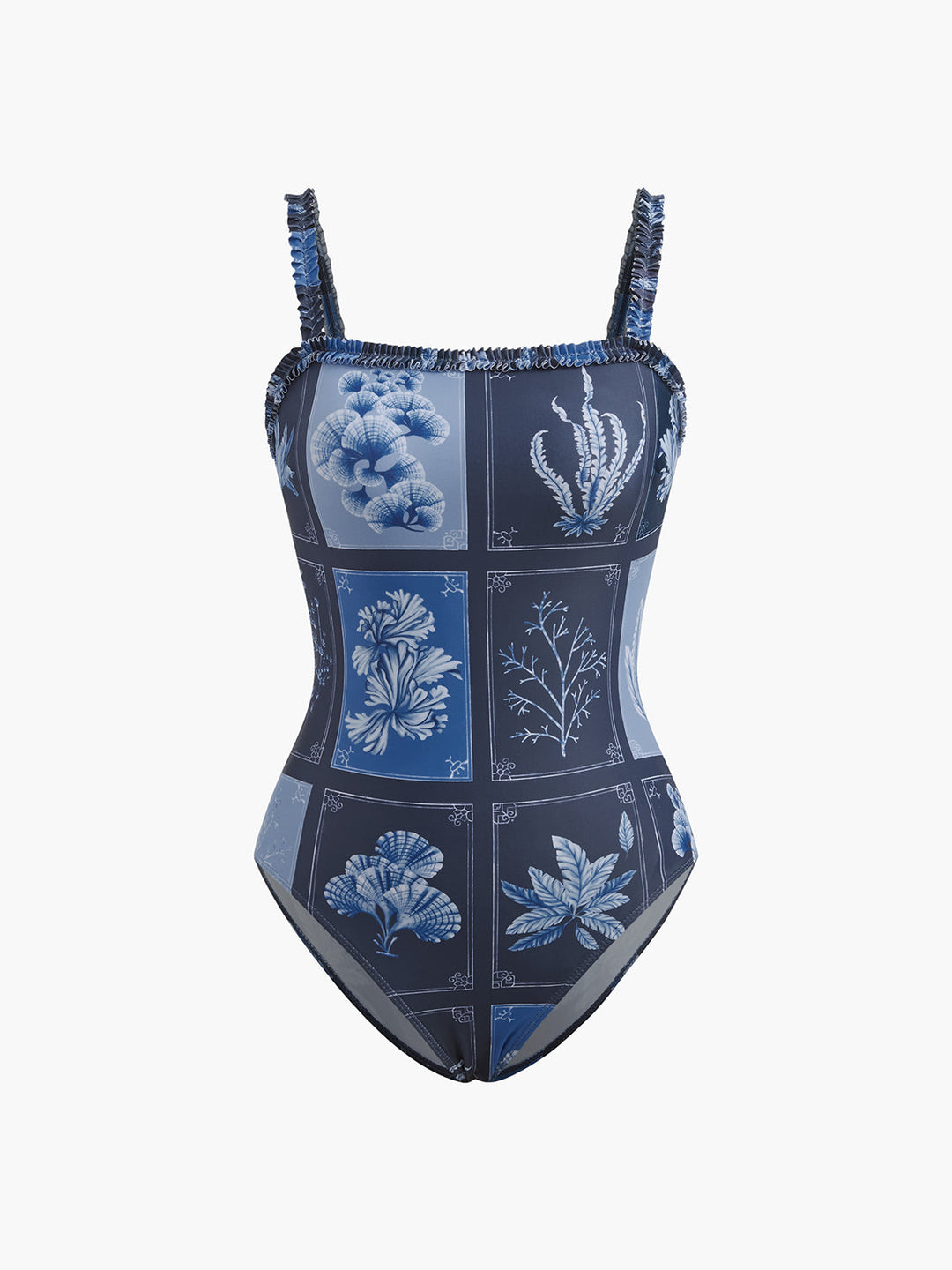 Bitki Desenli Tek Parça Mayo, Svelte Chic