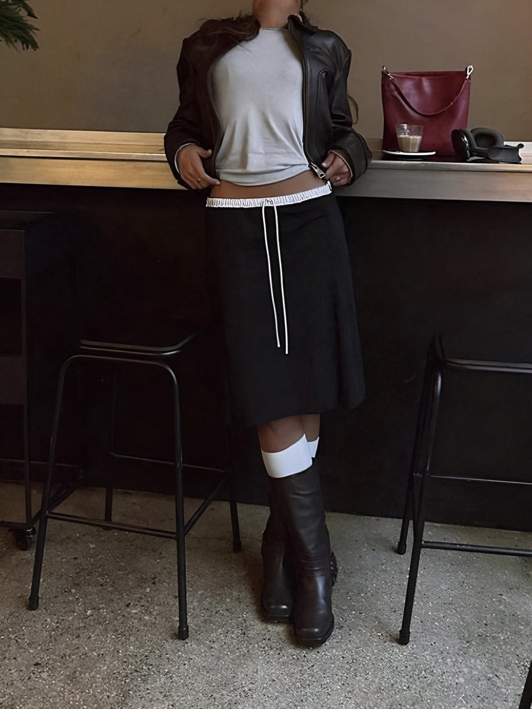 Pamuk karışımlı jarse etek, Svelte Chic koleksiyonu