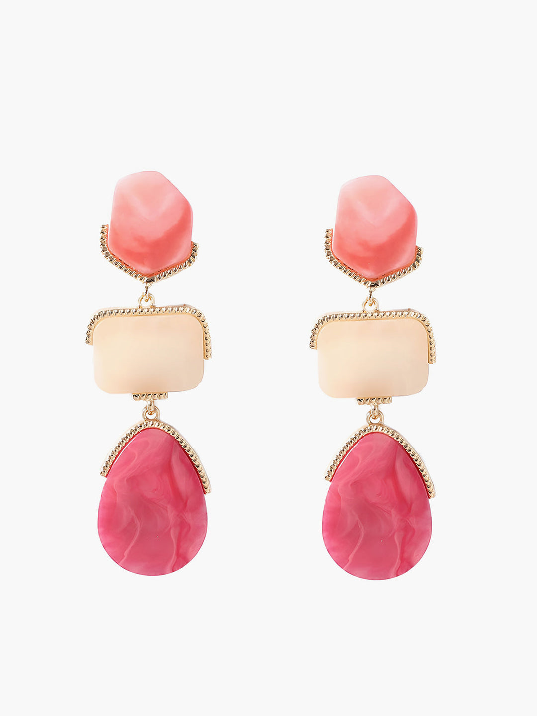 Boheme Geometrik Damla Küpeleri, şıklık ve zarafet