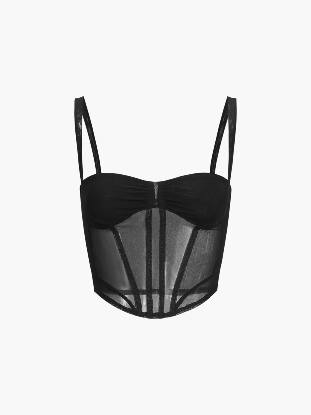 Svelte Chic Katı Mesh Cami Üstüyle Gör