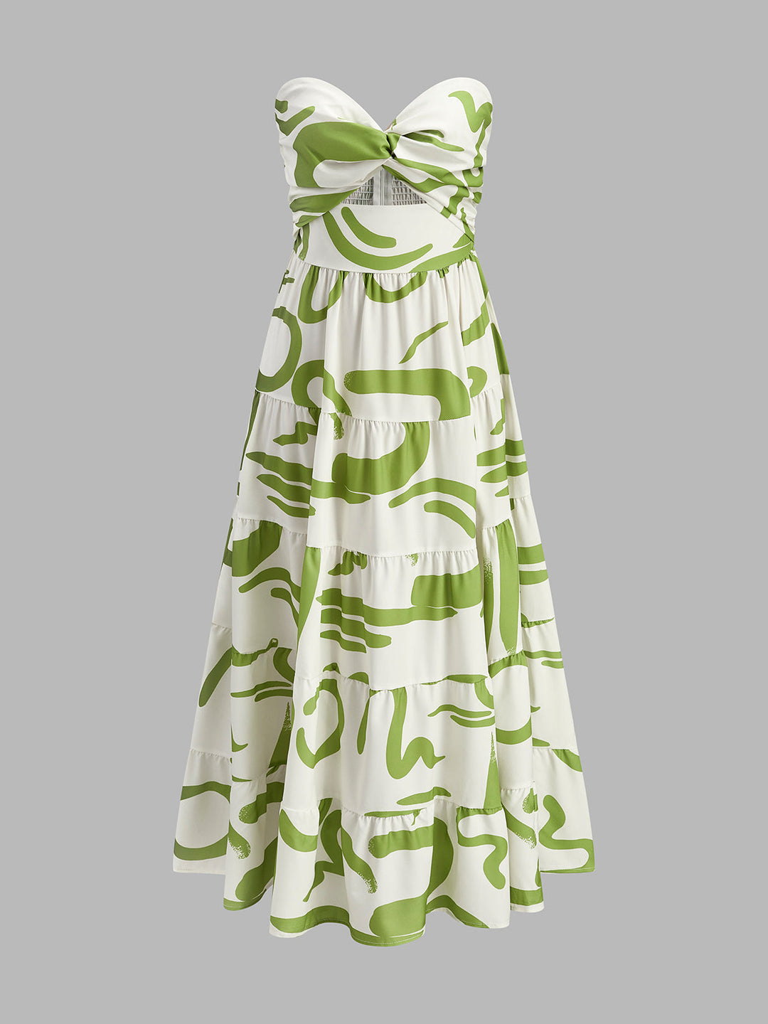 Şık Burgu Ön Sırasız Pliseli Elbise