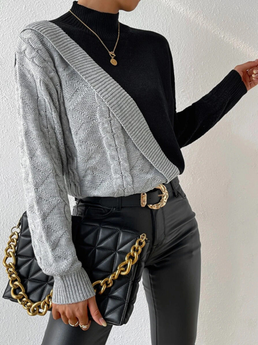 Renk bloklu kazak, Svelte Chic moda koleksiyonu