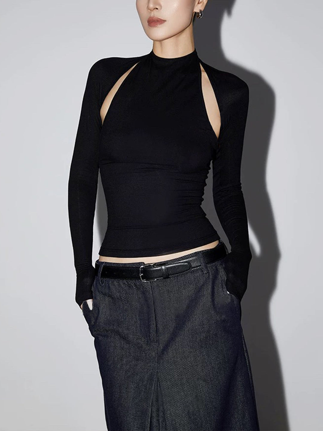 Svelte Chic Kısa Kesim Tişört, gündelik tarz için ideal