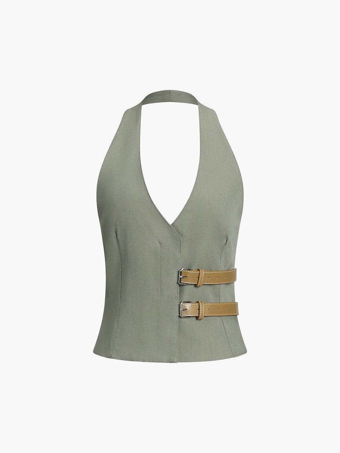 Sırtı açık kuşaklı boyundan bağlamalı üst, Svelte Chic