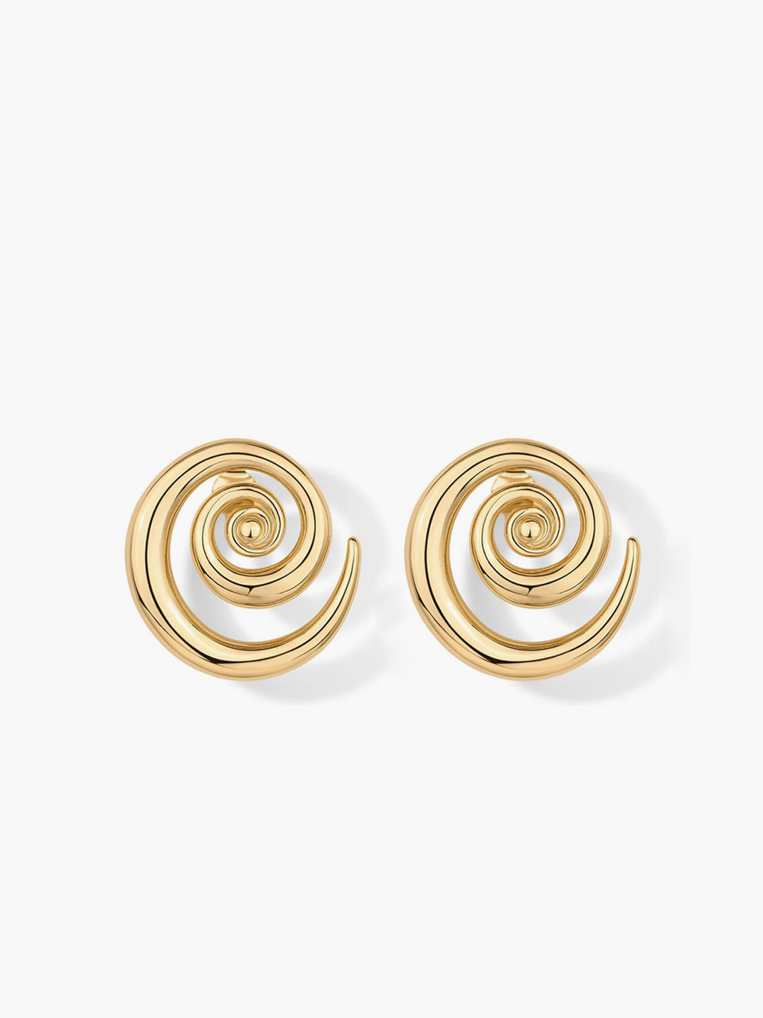 Svelte Chic Altın Girdap Küpeler