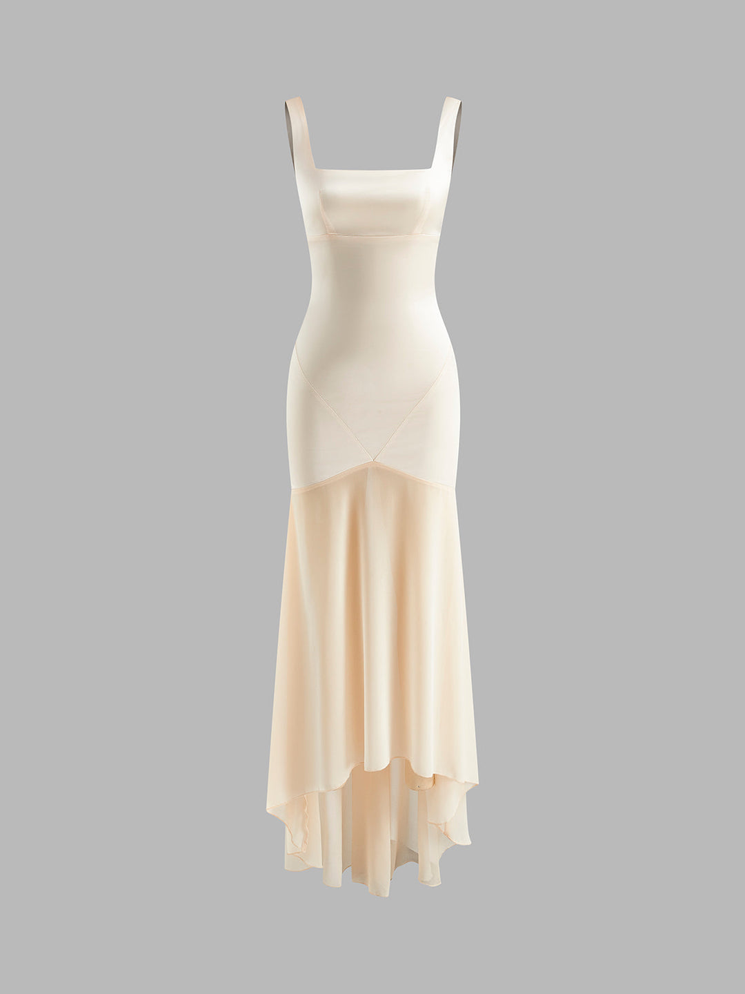 Şifon panelli rahat tulum elbise