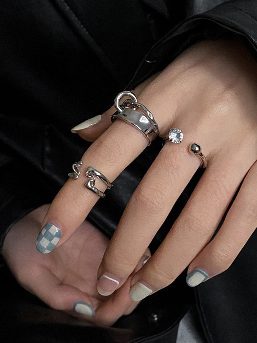 3'lü Açık Halka Yüzük - Svelte Chic