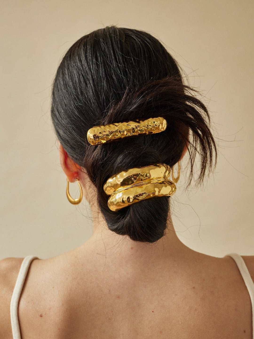 Svelte Chic Pürüzsüz U Şeklinde Siyah Lastik Bant