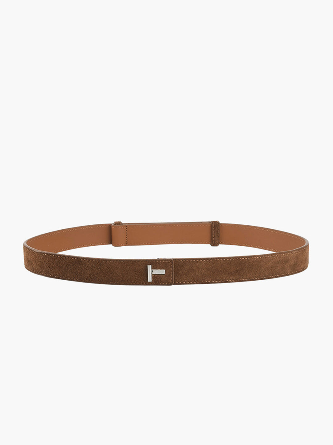 Svelte Chic Minimalist Plain Slim Leather Belt