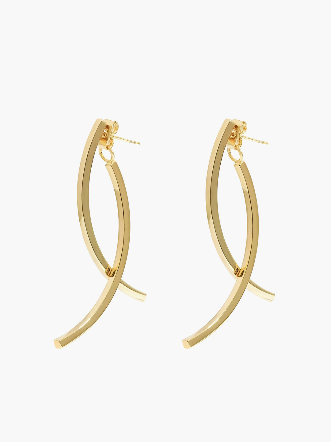 Geometrik Stüd Küpe Ucu Küpeler, titan çelik, şık ve modern tasarım