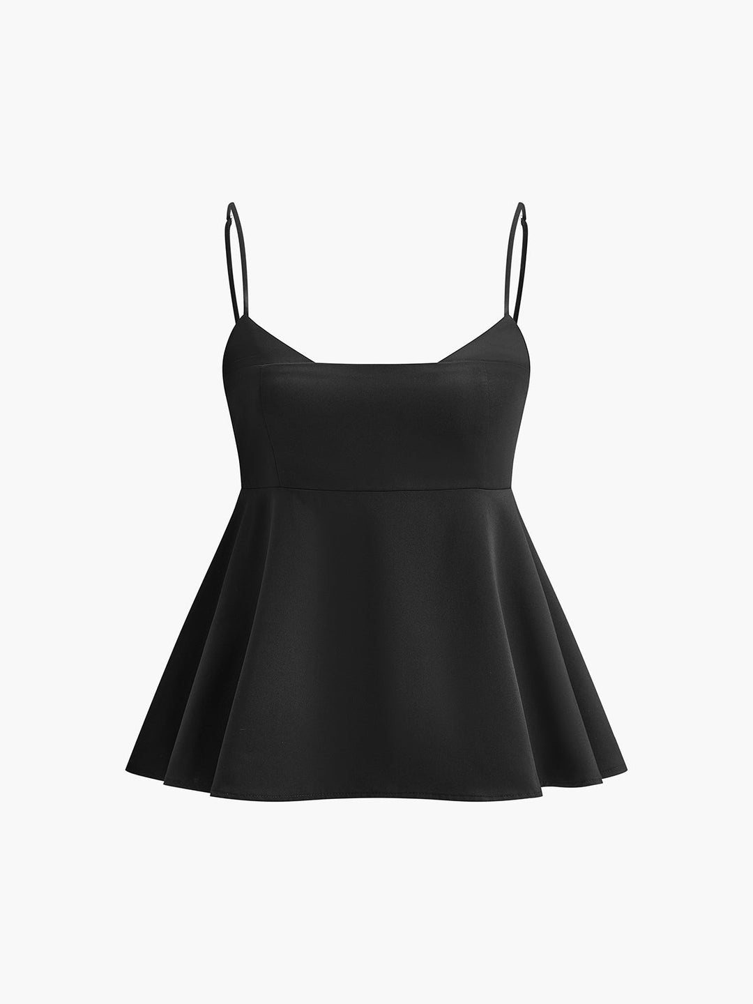 Svelte Chic Şık Spagetti Askılı Sıfır Kol Bluz