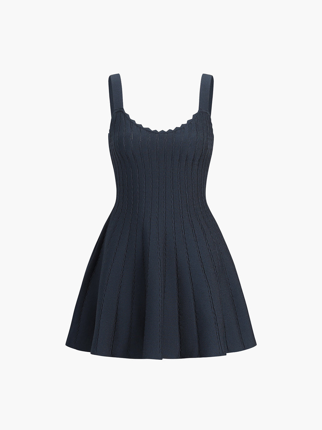 Basic Düz Dokulu Kısa Kazak Elbise, Svelte Chic