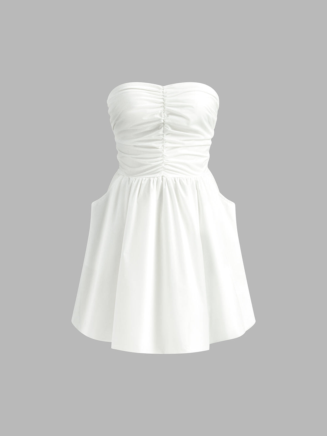 Svelte Chic Cepli Straplez Kısa Elbise