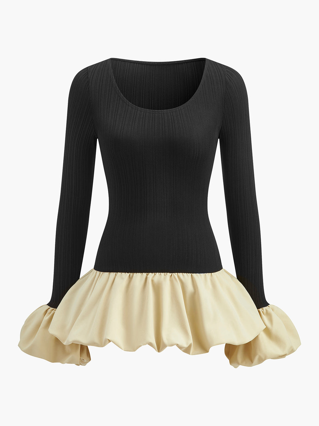 Bud Bel Panelli Kısa Elbise, romantik ve şık tasarım