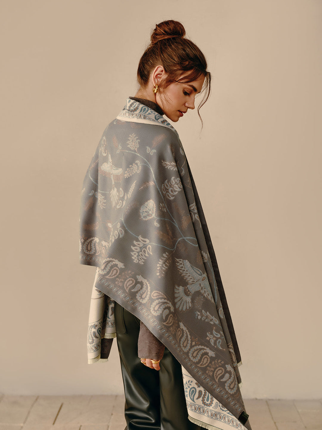 Çift Taraflı Büyük Şal, Svelte Chic