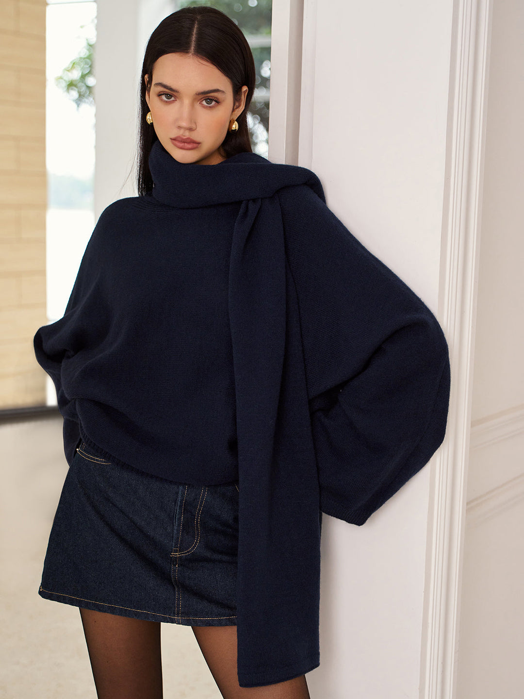 Sade Bol Kazak ve Şal kombini