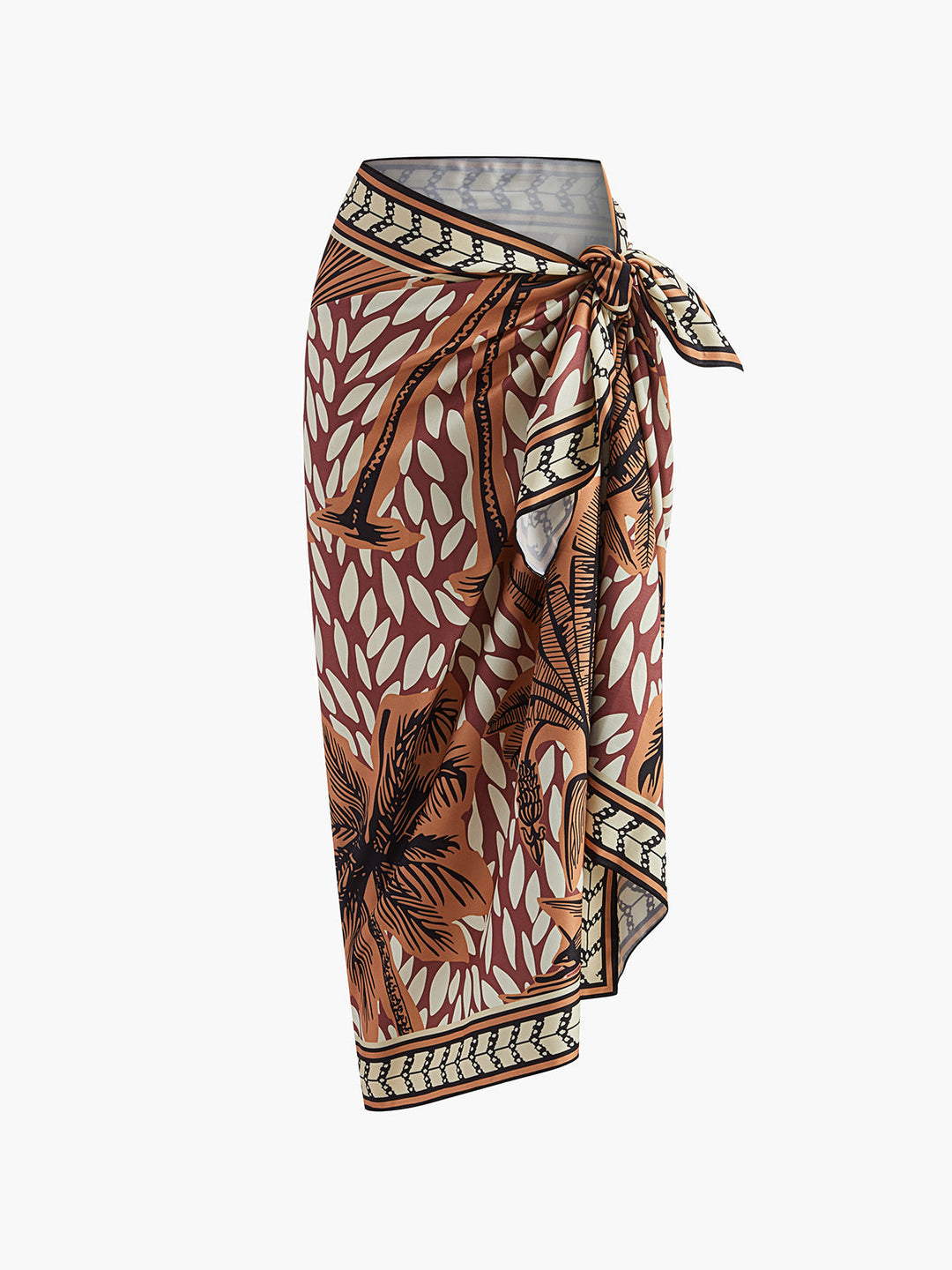 Çiçek Desenli Düğümlü Örtü - Svelte Chic