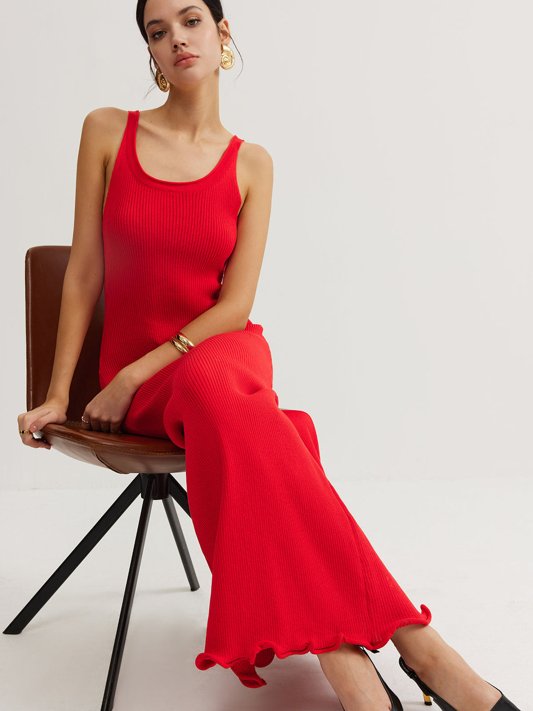 Dalga Düz Merve Kılıf Elbise - Svelte Chic