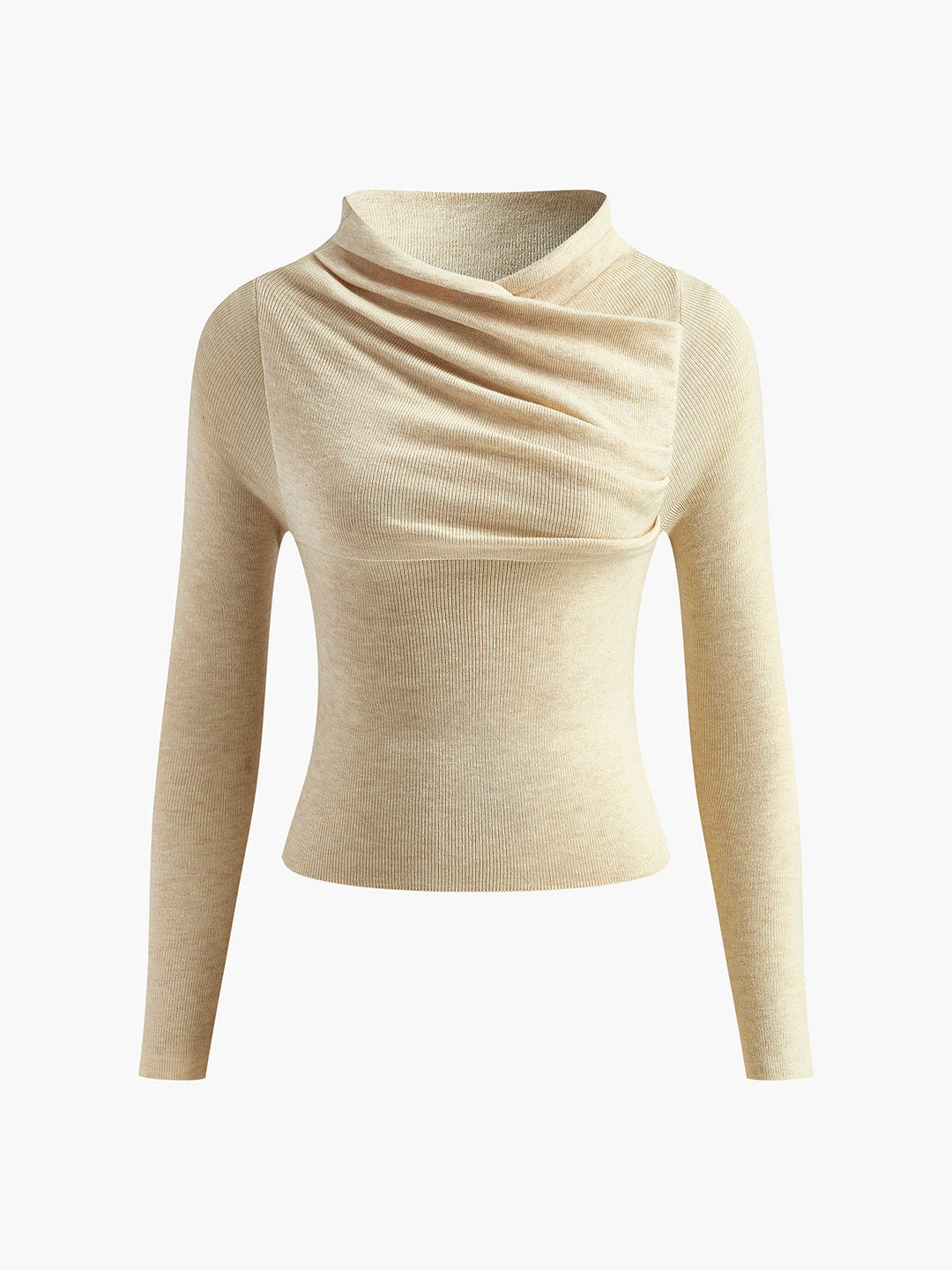 Düz Güruhlu Kazak - Şık ve Asimetrik Tasarım