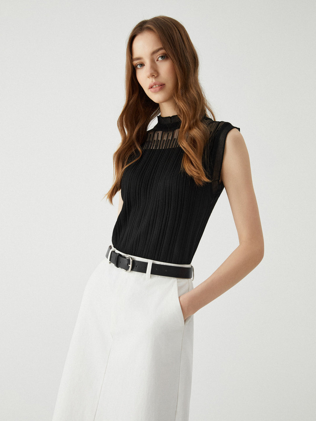 Marul Trim Patchwork Kolsuz Kazak Yelek