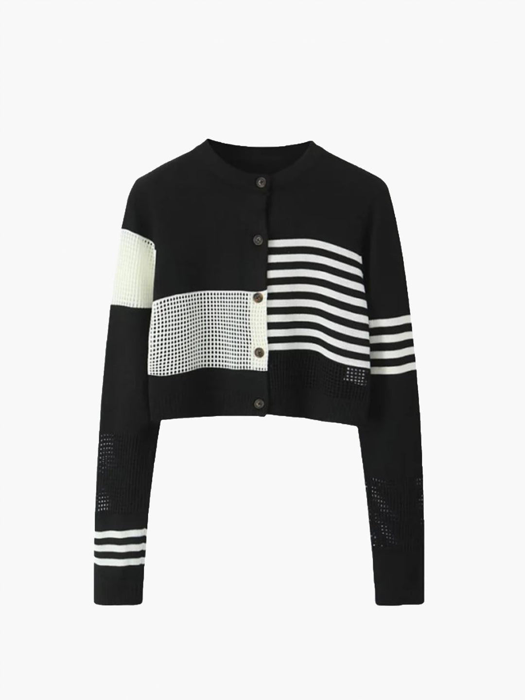 Geometrik renk bloklu örgü üst, Svelte Chic koleksiyonu