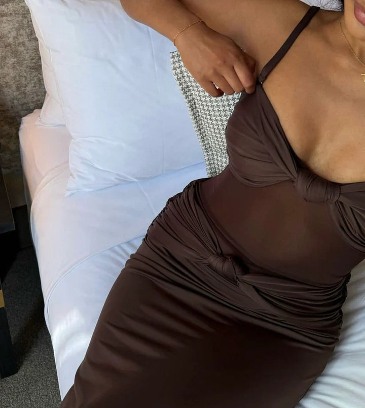 Transparan Maksi Abiye Elbise