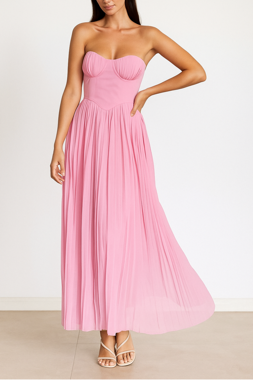 Cora | Straplez Maxi Elbise