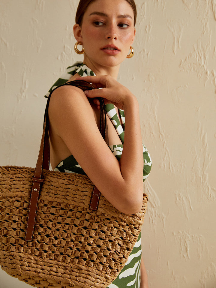 Yüksek Kapasiteli Plaj Tote Sepet Çantası