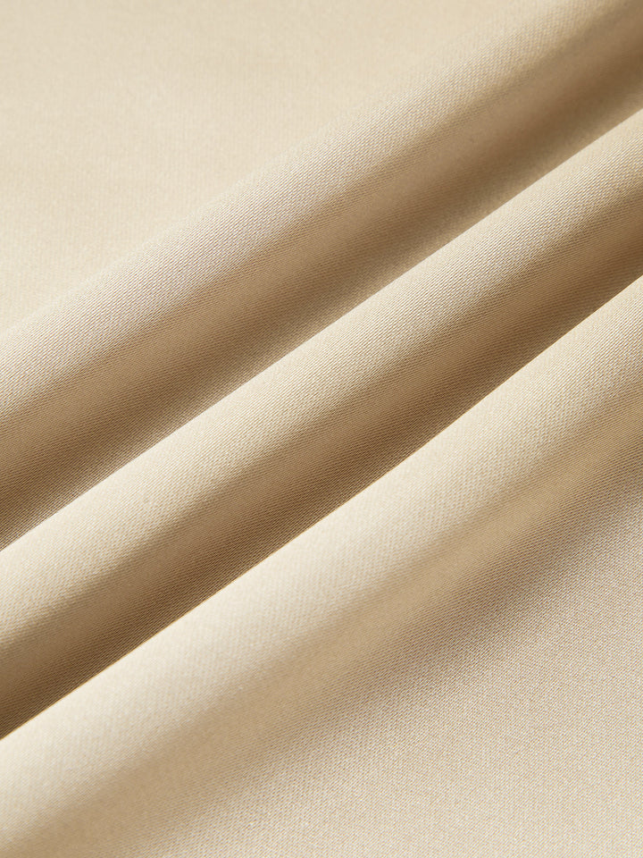 Asimetrik Fermuarlı Pileli Elbise