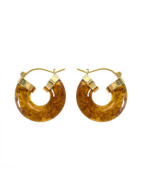 Vintage Akrilik Reçine Küpeler