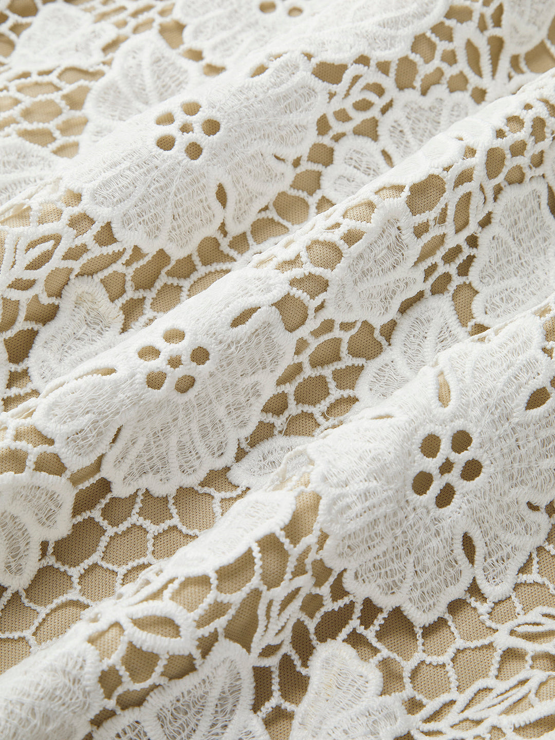 Yarı Şeffaf İki Katmanlı Abiye Dantel Elbise