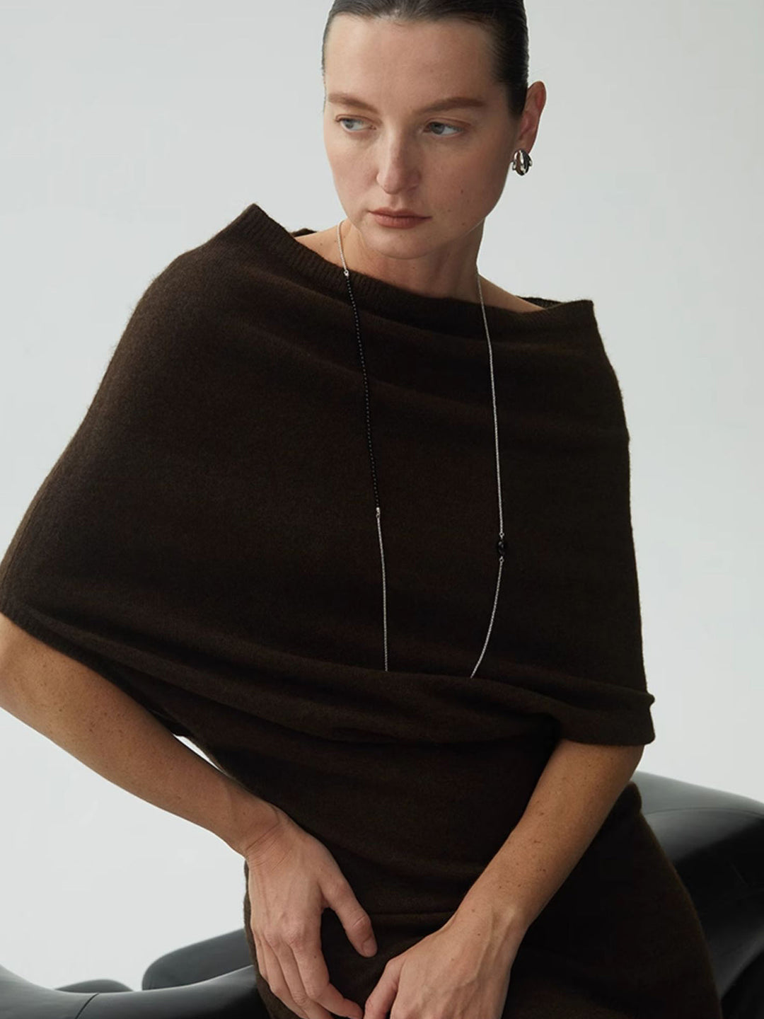 Колие с мъниста от черен оникс