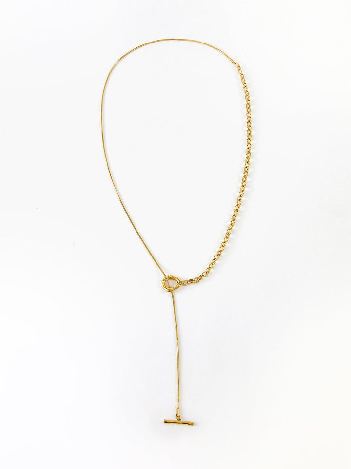 Altın Lariat Y-Kolye