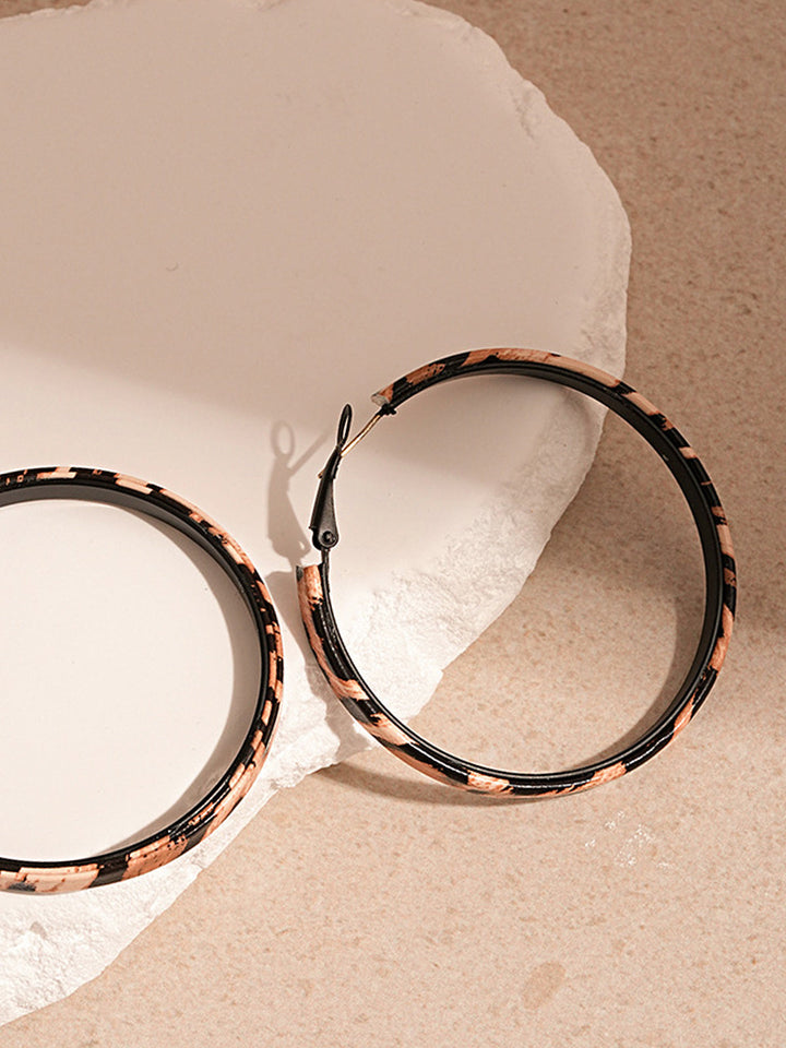 обеци с леопардов принт 