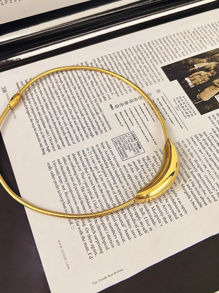 Şık O-Halka Choker Kolye