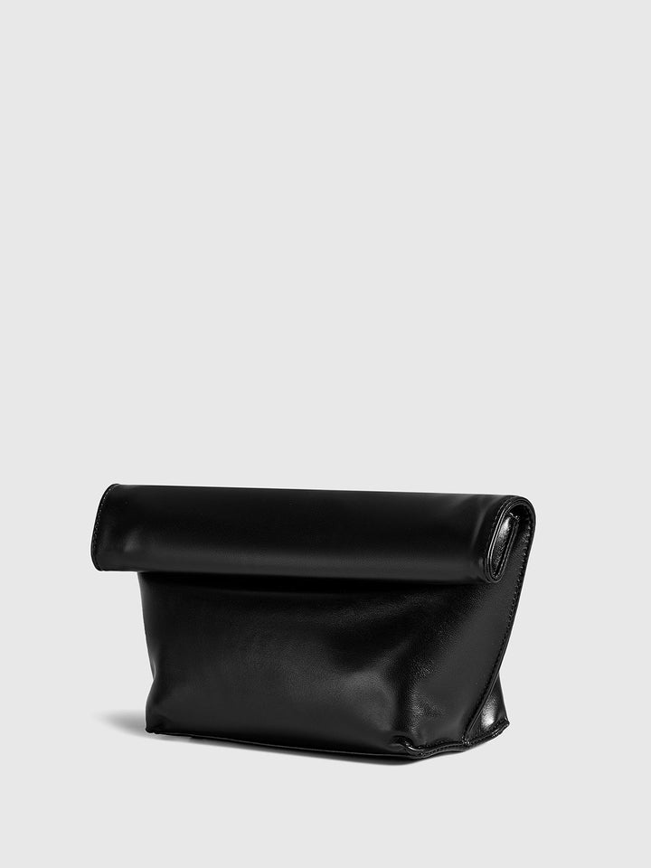 Minimalist Yuvarlak Kenar Zarf Clutch Çantası
