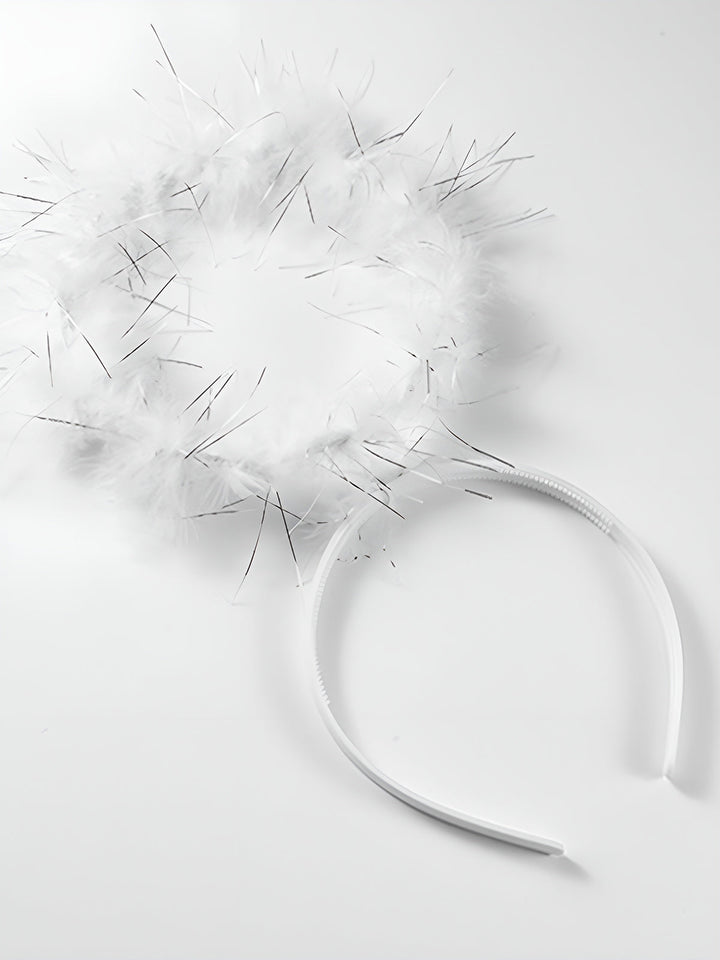 Cadılar Bayramı Kalp Tüy Taç