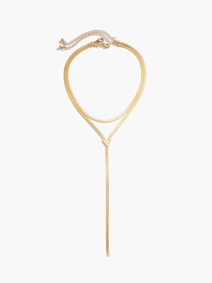 Çift Katmanlı Yılan Püskül Kolye