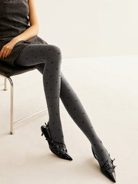 Kalp Desenli Kadife Taytler