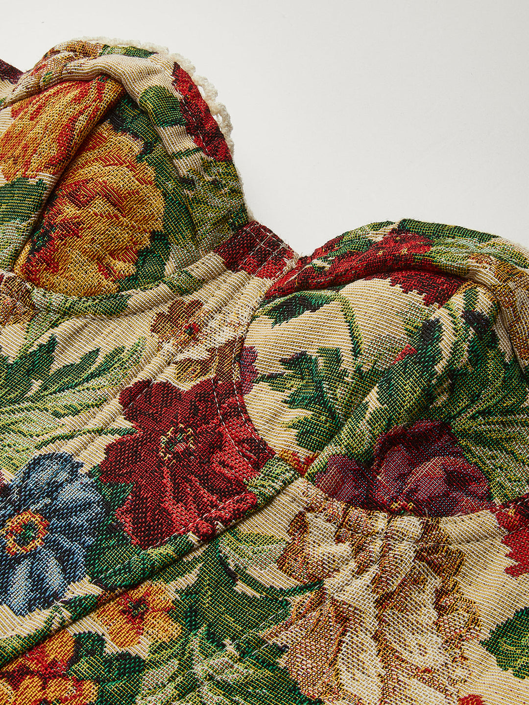 Çiçek Desenli Bağcıklı Korse