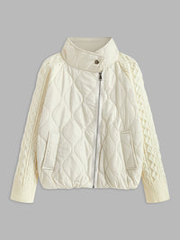 Düğmeli Klipsli Yaka Panelli Örgü Dış Giyim