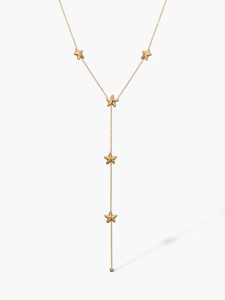 Altın Yıldız Dangle Kolye