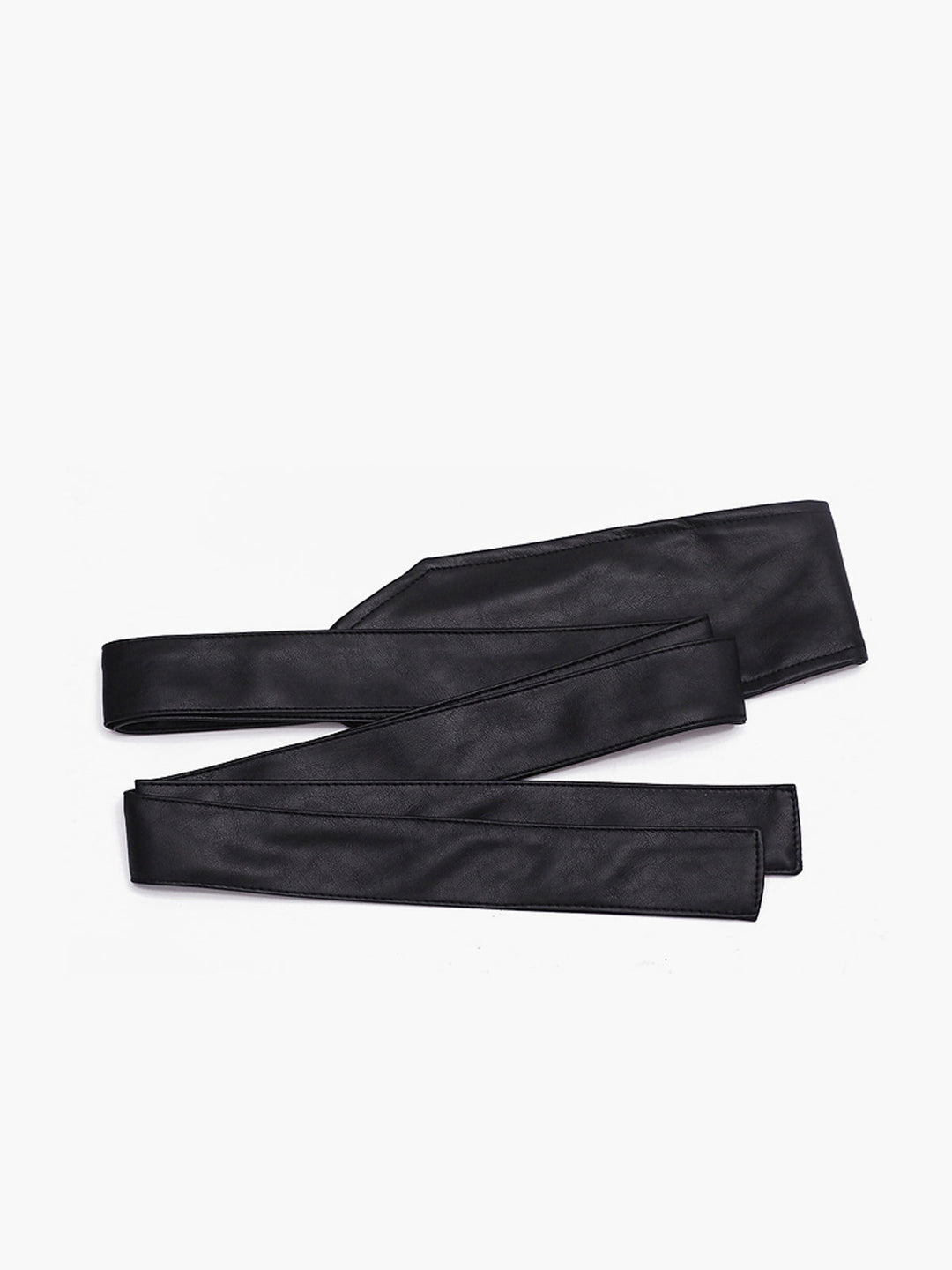 Minimalist Dantel Bağlamalı Geniş Kemer