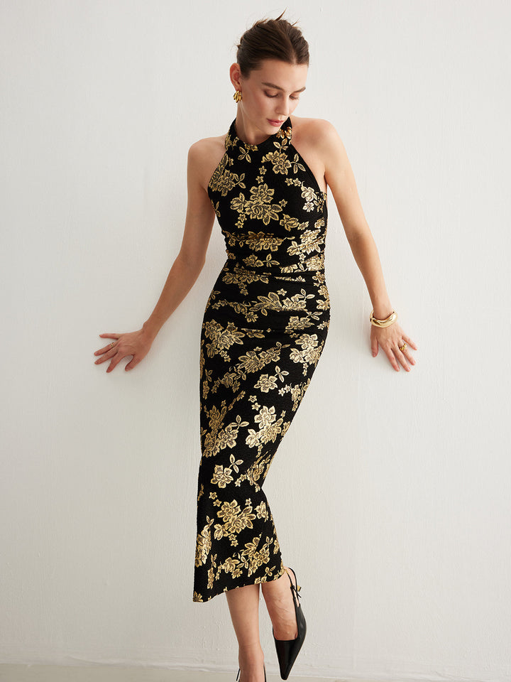 Sırt Açık Dar Abiye Elbise