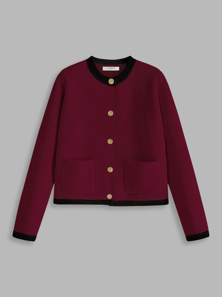 Düğme Detay Yumuşak Hırka