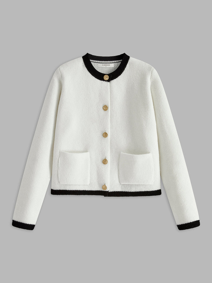 Düğme Detay Yumuşak Hırka