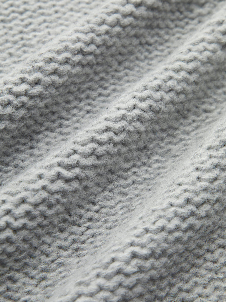 Плетена топ с двойно закопчаване и панделка 