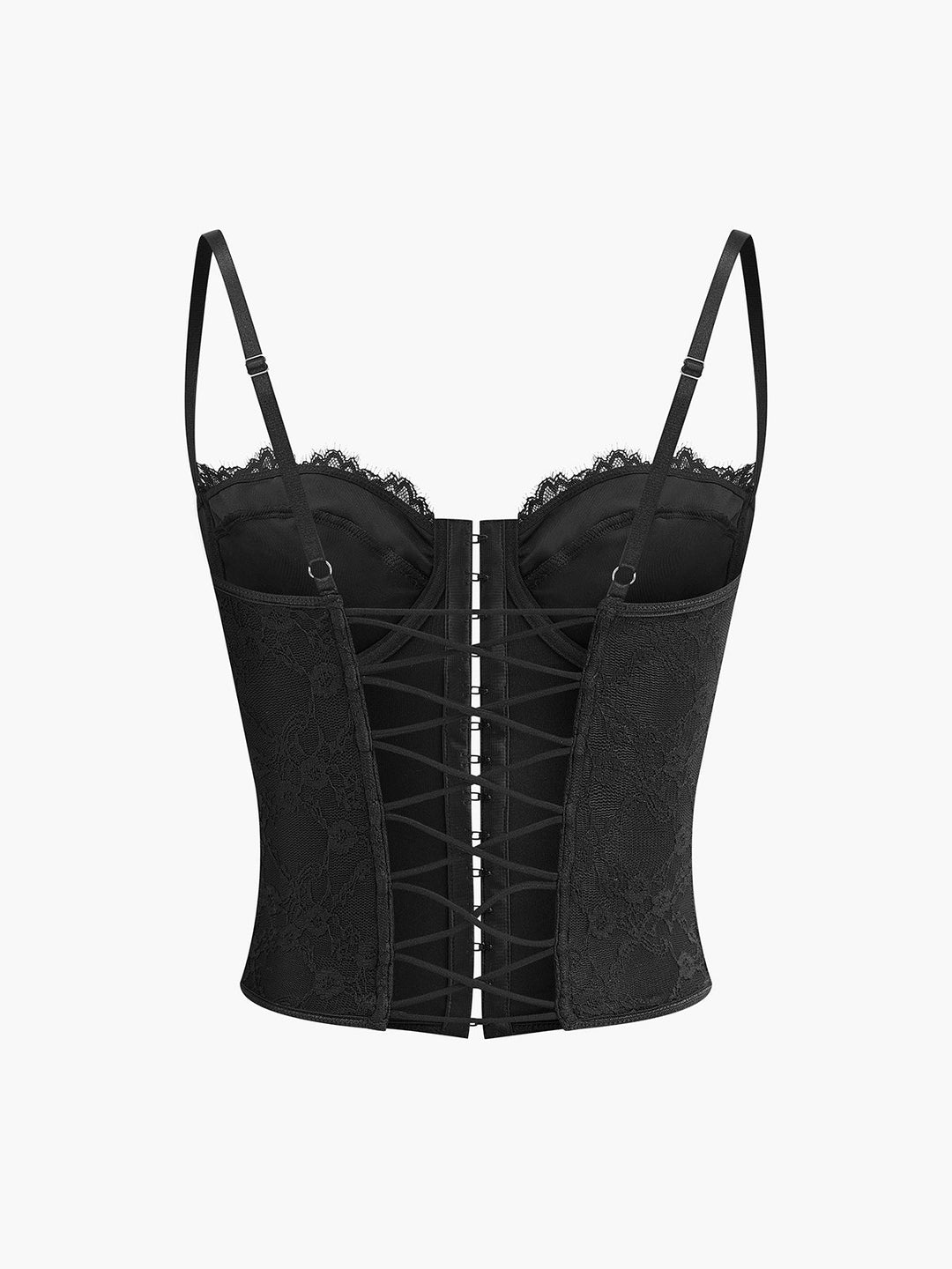 Çapraz Dantel Askılı Bluz