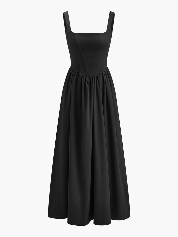 Şık Plise Fermuarlı Askılı Abiye Elbise