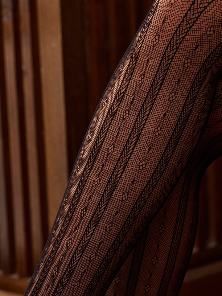 Şık Hollanda Çiçek Desenli Tayt